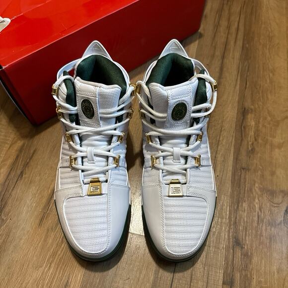Nike Zoom LeBron 3 QS SVSM Home White Deep Forest AO2434-102 Size 11 main image 11